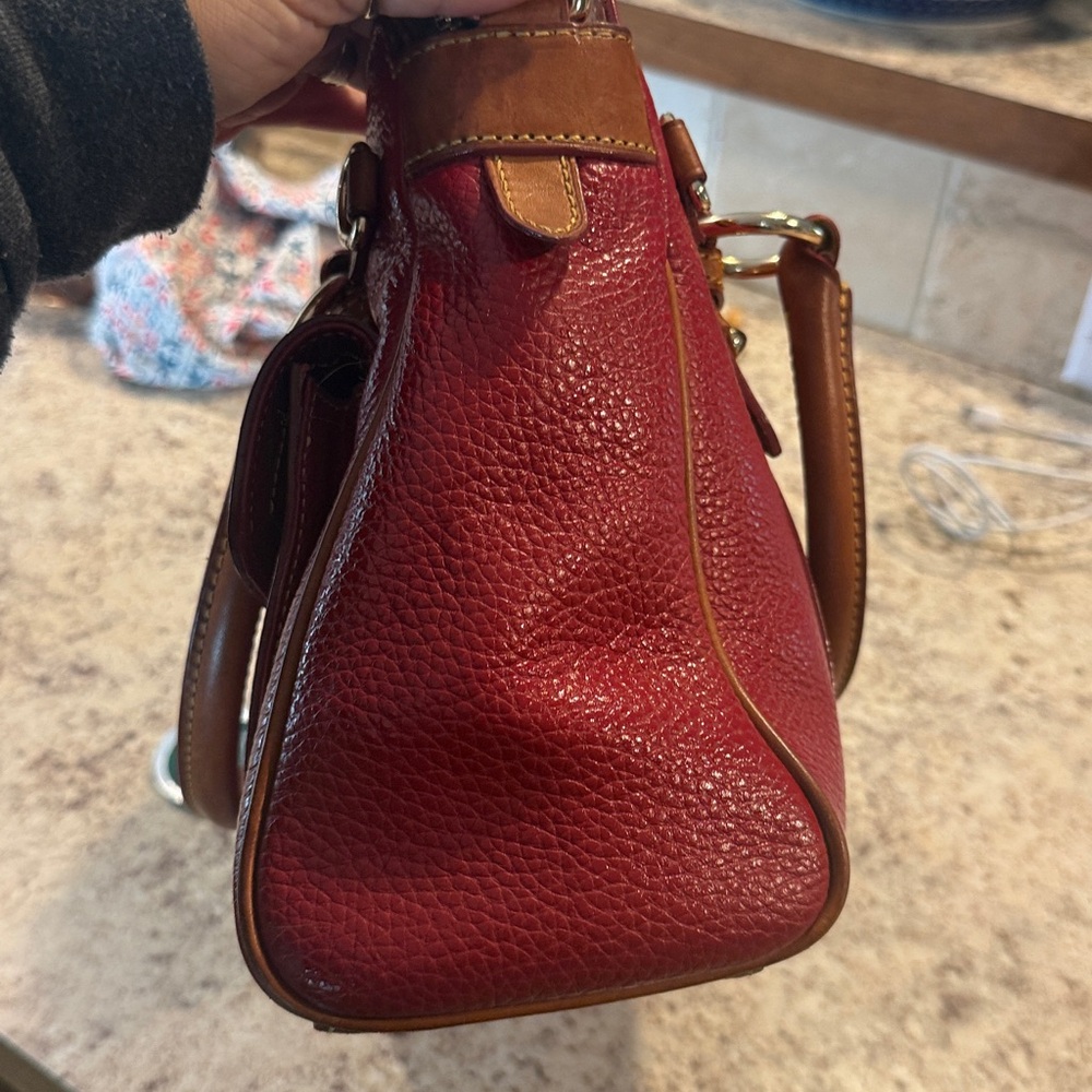Dooney & Bourke Cherry Red Satchel - Picture 10 of 11